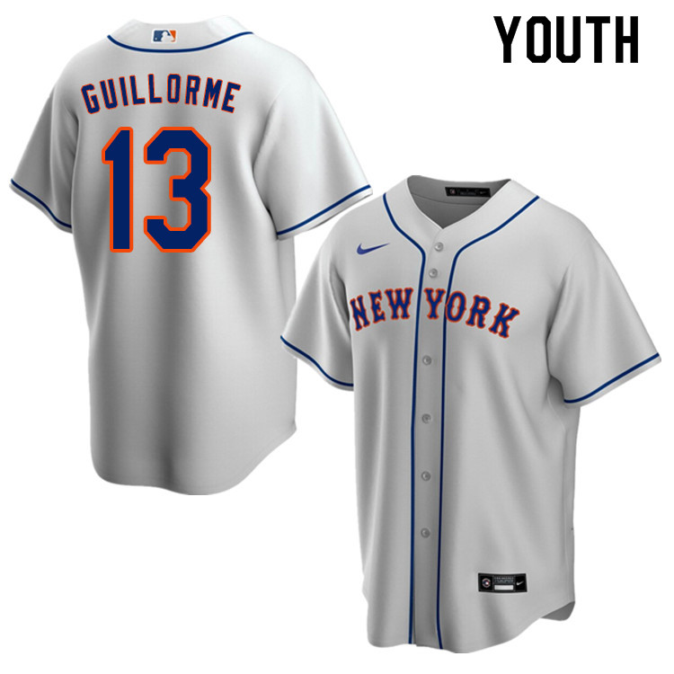 Nike Youth #13 Luis Guillorme New York Mets Baseball Jerseys Sale-Gray